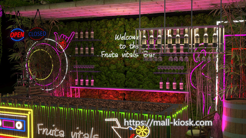 fruit juice kiosk