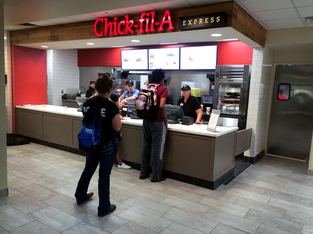 Chick-fil-A kiosk