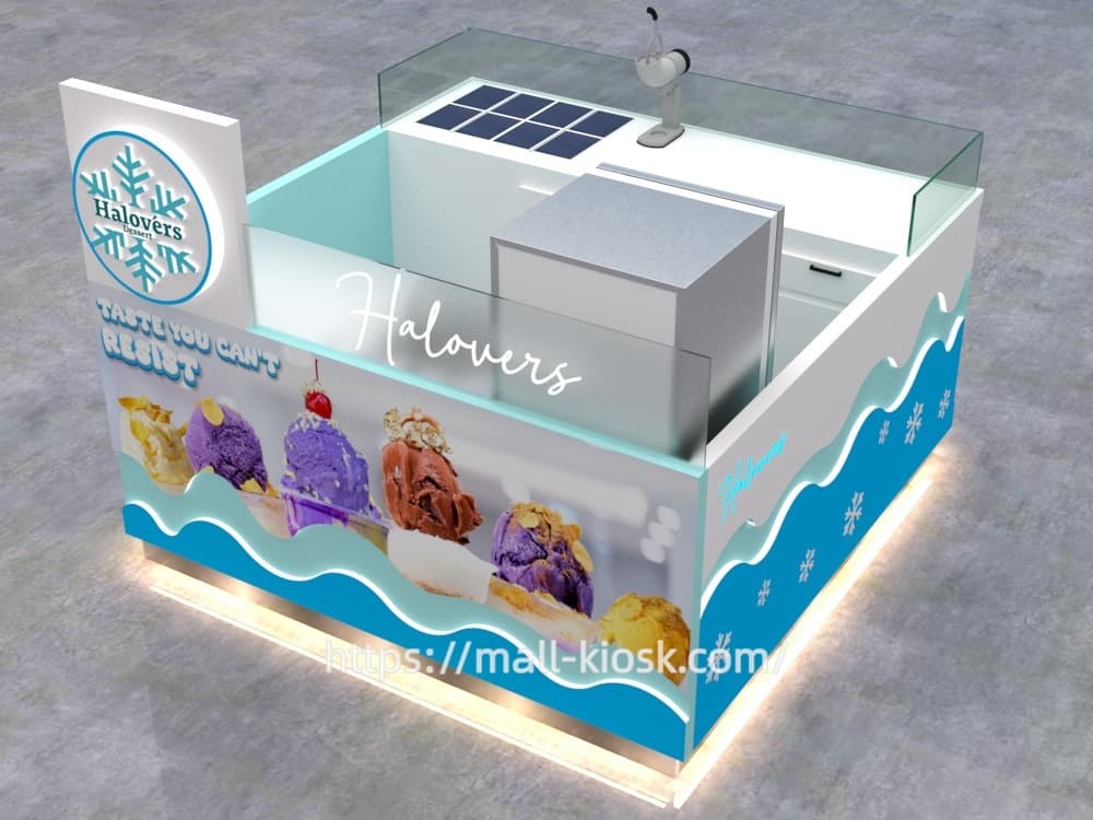 frozen yogurt kiosk