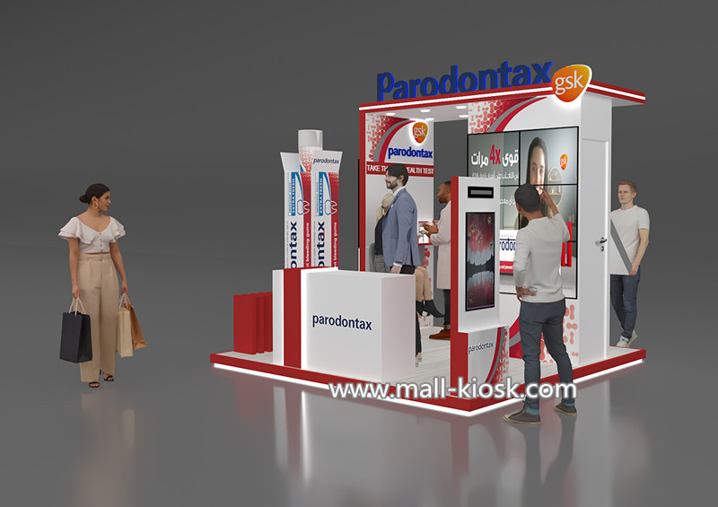 teeth whitening stall