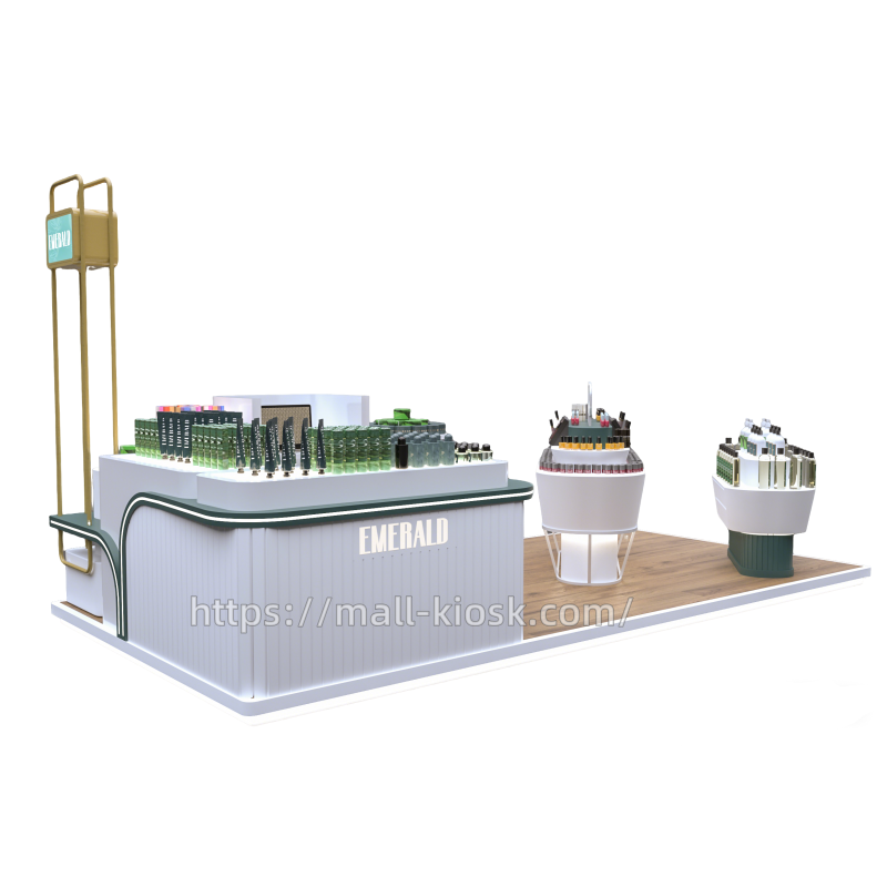 elegant perfume kiosk