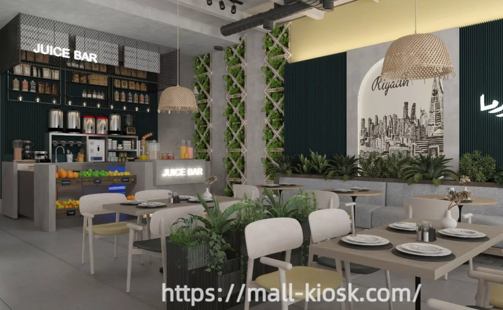 Riyadh – Inspired Restaurant: A Blend of Industrial and Natural Design Elements